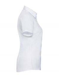 Kurzarm Bluse Damen Weiß